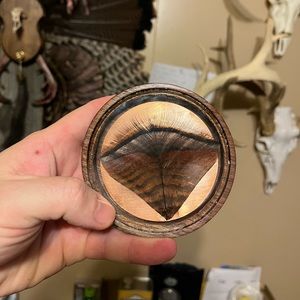 Custom Hand made pot call.  Comes with waterproof striker